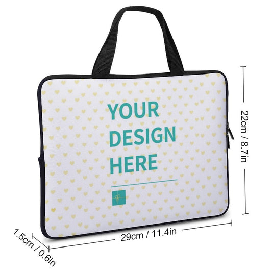 MyArtsyGift - Custom Laptop Bag Personalized Laptop Sleeve Business Briefcase Protective Case for Women Men Gifts