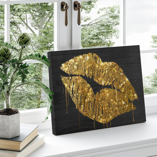 Goldenlips Canvas Print Made In USA