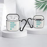 MyArtsyGift - Custom Airpods Case for Airpods 1st & 2nd Generation, Customize Airpod Case Cove Personalized Airpod Case with Keychain