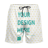 MyArtsyGift - Custom Men's Swim Trunks  with Compression Liner Personalized Bathing Suit Beach Swim Shorts