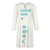 MyArtsyGift - Custom Long Sleeve Dresses for Kids Toddler Girls