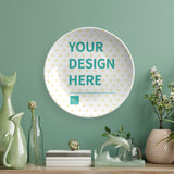 MyArtsyGift - Custom Photo Ceramic Dishes with Display Stand  Personalized Bone China Decorative Plate