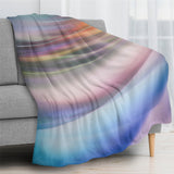 Colorful Flannel Blanket for Sofa Couch Bed Made In USA