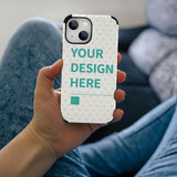 MyArtsyGift - Custom Photo Case for IPhone 13 Series,Personalized Anti-Scratch Fiber Skin Cover Case Gift for Men Women