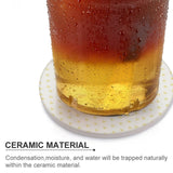 MyArtsyGift - 4pcs Custom Round Ceramics Coasters Personalized for Drink Add Your Image Text Logo Coasters with Cork Base for Coffee Cup Home Office