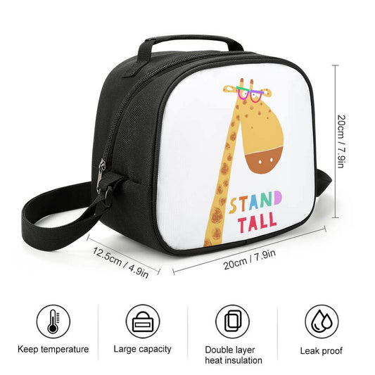 MyArtsyGift - Lunch Box Bag for Kids, Reusable Durable Lightweight Lunch Bag for Girls Boys, Keep Food Cold/Warm