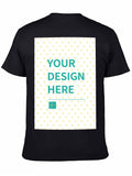 Custom 180g Cotton T-Shirt - Front & Back Print - Ships from Canada