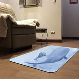 Blue Whale I Entrance Doormat for Indoor or Outdoor Use Rubber Floor Mat