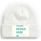 Custom Knit Beanie - Printed Patch - Ships from Canada