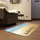 Love (Ben Heine) Entrance Doormat for Indoor or Outdoor Use Rubber Floor Mat