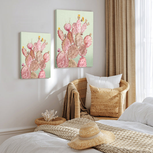 Pink Coral Modern Wall Art Canvas Painting Posters Prints for Living Room Home Decor