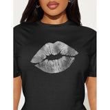 Hollywood Kisssilv Classic Women's T-shirt Made In USA