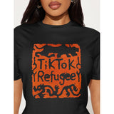 TikTok Refugee Stamp Classic Women's T-shirt Made In USA