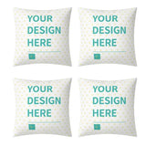 Custom Double Side Printing Pillow Cover for Men Women ,Set of 4 Square Throw Pillow Covers