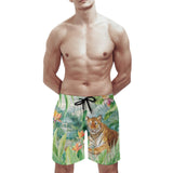 MyArtsyGift - Men's Swim Hawaiian Shorts Trunks with Mesh Lining Quick Dry Beach Board Gifts for Boyfriend