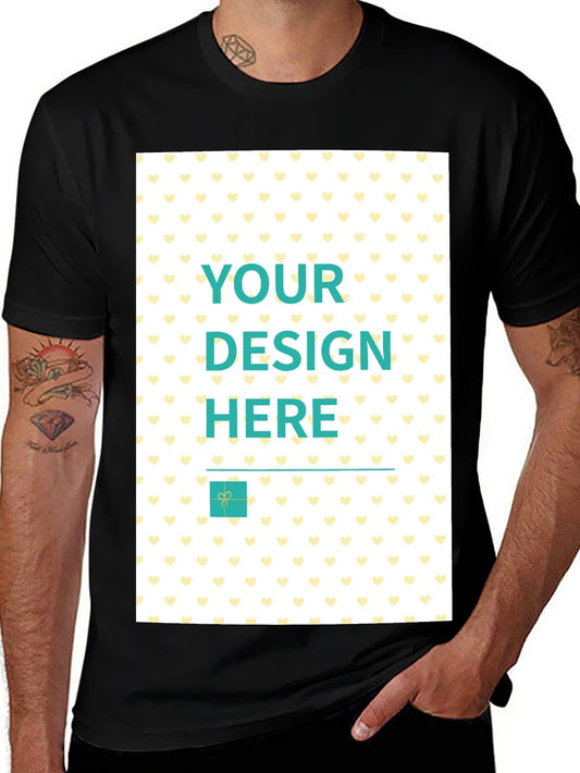 Custom 180g Cotton T-Shirt - Front & Back Print - Ships from Canada