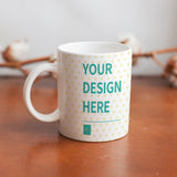 MyArtsyGift - Personalized Coffee Mug, Custom White Ceramic Mug Customized Gift for Men & Women