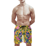 MyArtsyGift - Men's Swim Hawaiian Shorts Trunks with Mesh Lining Quick Dry Beach Board Gifts for Boyfriend